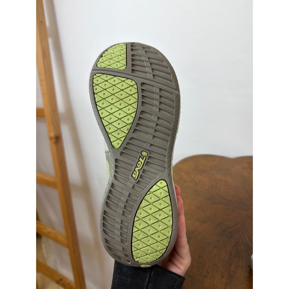 Teva White Grey Green Pull-On Sneakers Size 9 - Picture 9 of 11
